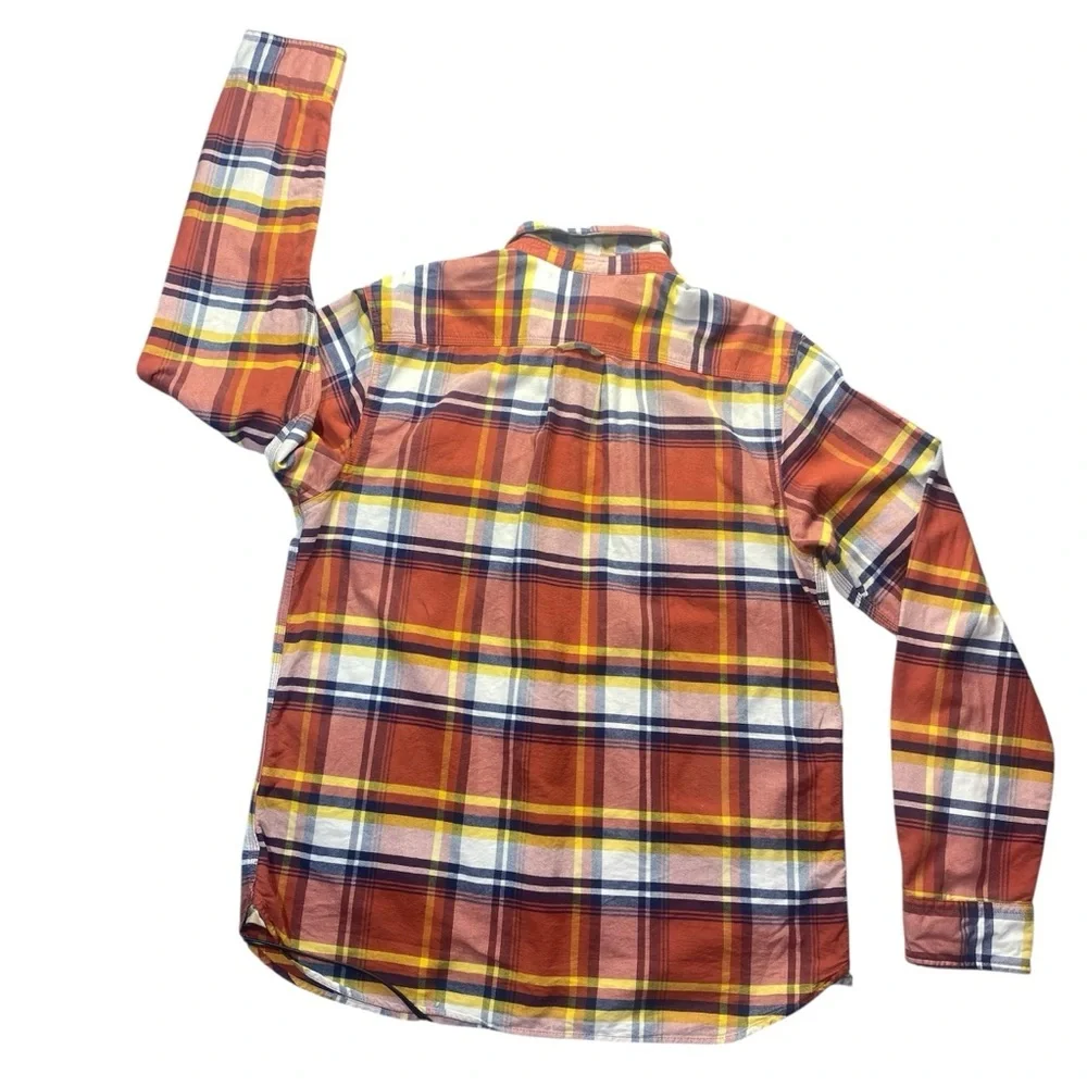 The North Face Plaid Button-Up Shirt Men's Size‎ L Outdoor Flannel Long Sleeve